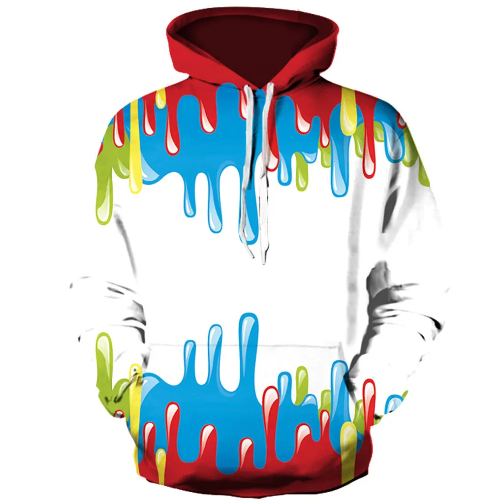 Модные мужские толстовки с капюшоном 3D принтом мужские/женские свитшоты худи в