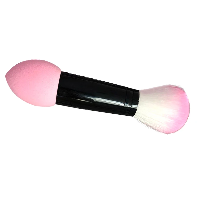 Женские кисти для макияжа профессиональная металлическая ручка двойная головка