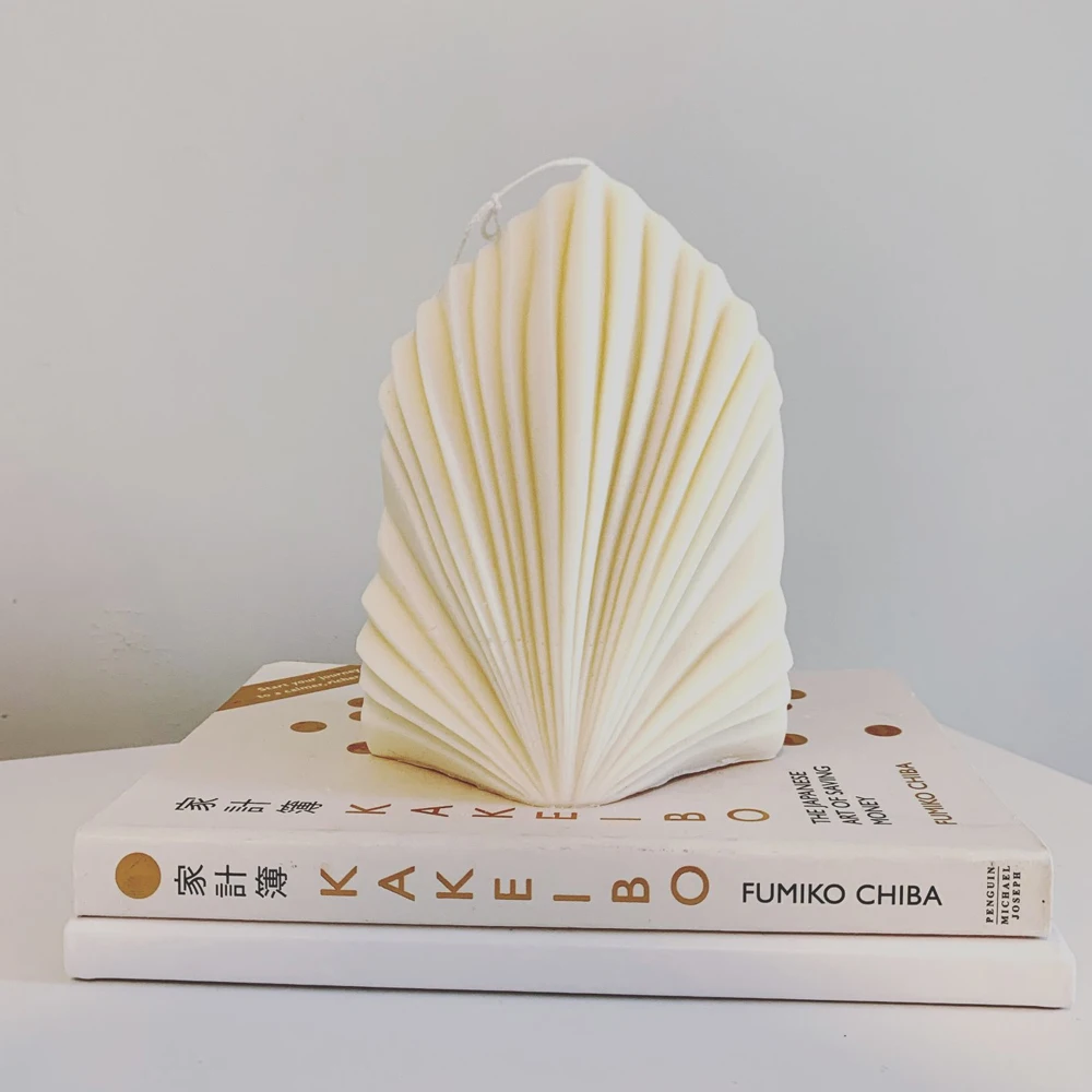 Форма в виде большой коралловой ракушки для свечей 3D Искусство ароматические