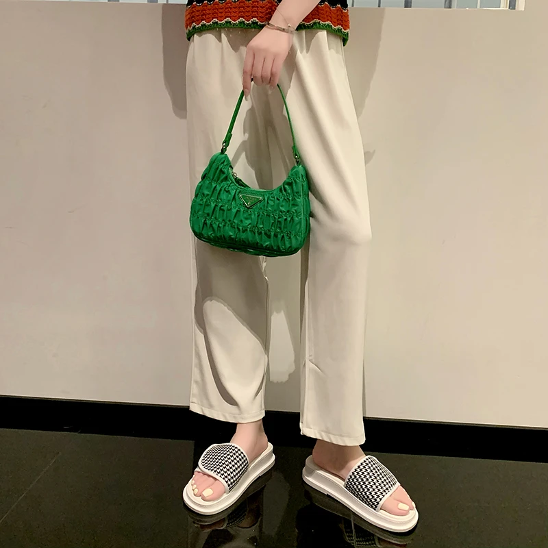 

Fashion Summer Women's Slippers 2021 New Beach Slippers Slides Gingham Leopard Designer Shoe Woman Outdoor Indoor Home Slippers