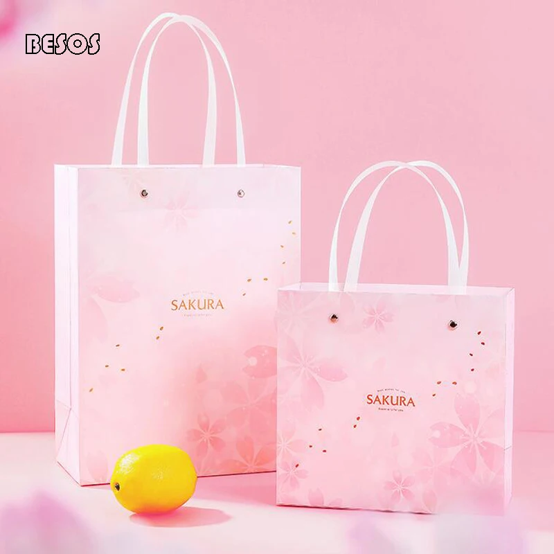Fashion Dreamy Pink Sakura Holiday Party Underwear Perfume Scarf Lipstick Rectangular Cardboard Paper Gift Box Bag B231D | Дом и сад