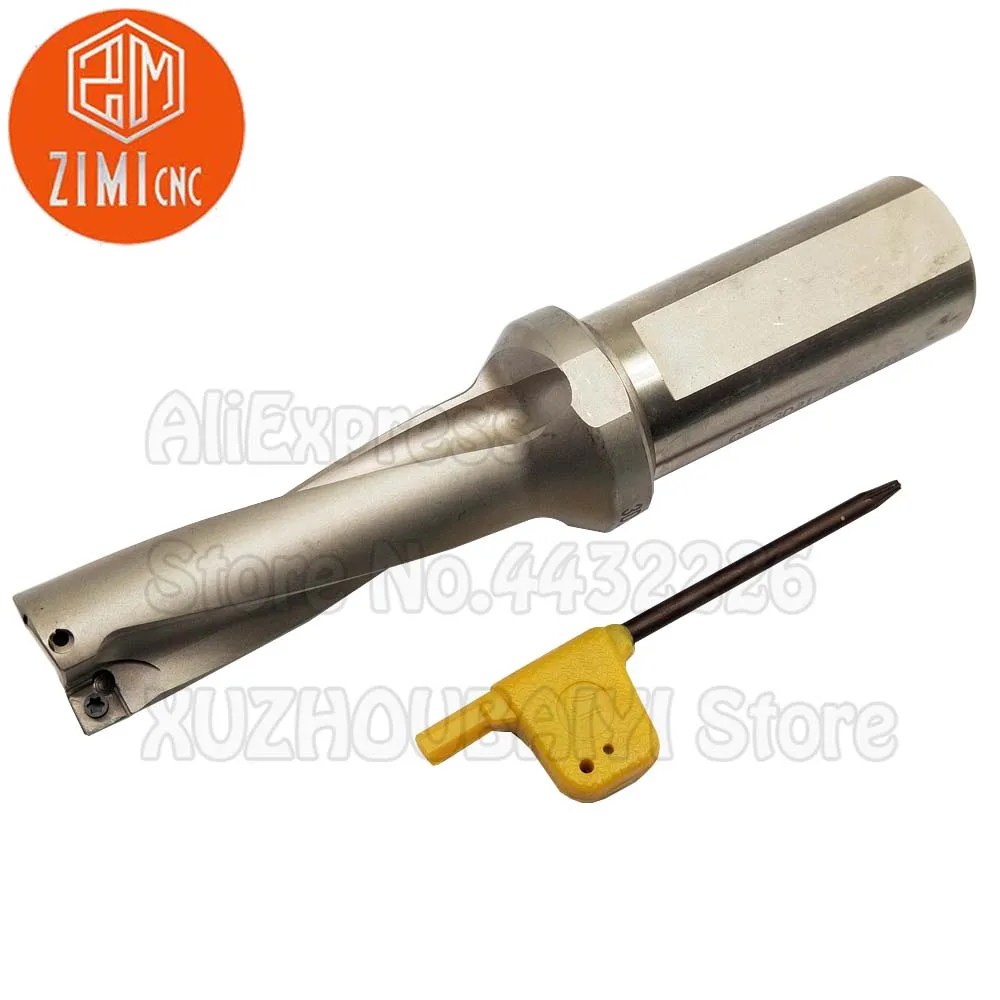 SO U Drill C25 21mm 3D depth fast drill Indexable U Drill Power Drilling Bit Metal Tool  CNC Deep hole drill for SOMT07 Inserts
