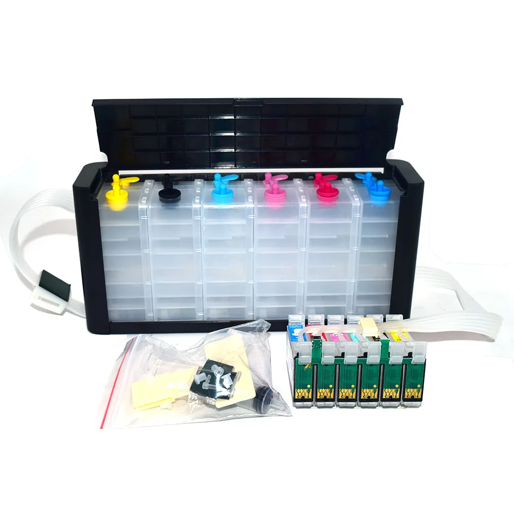 6 цветов 85N T0851N T0856N сыпучий СНПЧ с чипом ARC для принтера Epson 1390|Система непрерывной