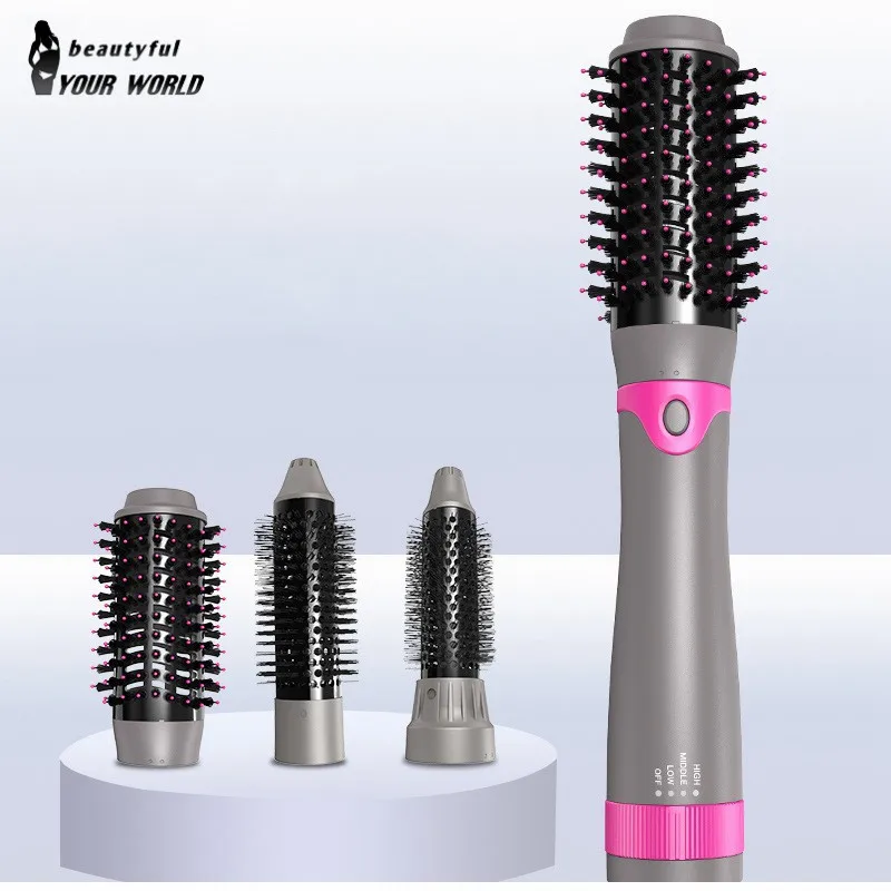 

3 In 1 Multifunctional Electric Hair Dryer Brush Roller Rotate Styler Comb Straightening Curling Iron Hair Styling Tools