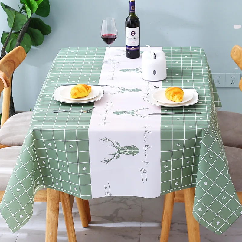 Скатерть из водонепроницаемой ткани с защитой от ожогов маслостойкая и не