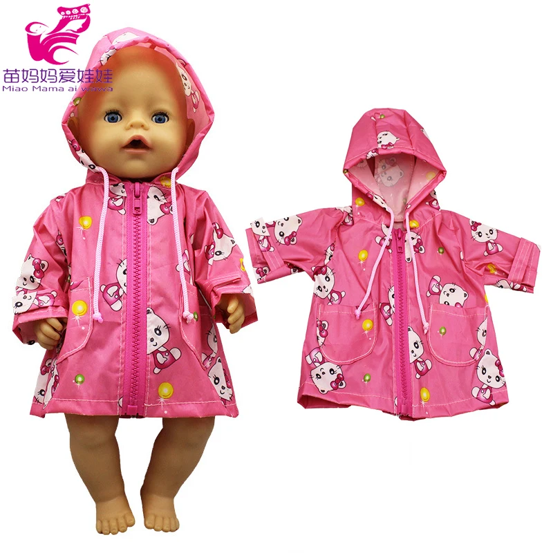 

Doll Raincoat Outfit Set 18 Inch American Og Girl Doll Clothes Girl Play Toy Doll Wear Accessories