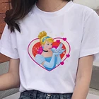 Женские футболки с изображением сердца из мультфильма Золушка