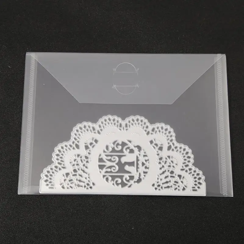 10Pcs PP Transparent File Pack Stamp Collection Storage Bag Small Scrapbooking Stencil Cutting Template Pouch Holder | Дом и сад