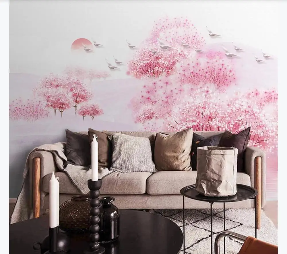 Индивидуальные Новые китайские эстетические настроения персиковый цвет ТВ