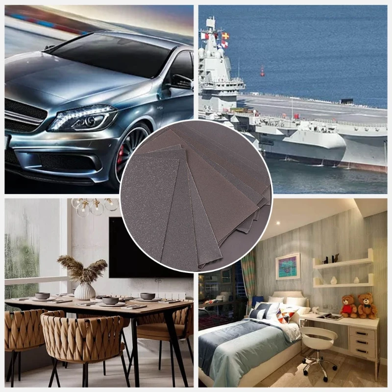 

10/12 Wet Dry Sandpaper 60-2000 Abrasive Paper for Automotive Sanding/ Wood/ Furniture /Finishing Hand Tools