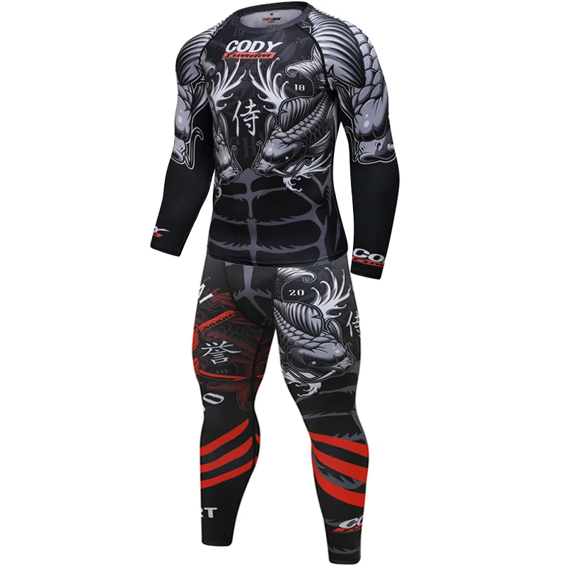 Все новые бразильские UFC jiu jitsu MMA имеют сжатый Рашгард футболки для мужчин