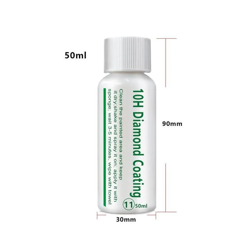 

10H Diamond Coating Hydrophobic Glass Coating Ceramic Hydrophobic Coating Car Glass Diamond New Coating Kit Automotive Poli T4F0