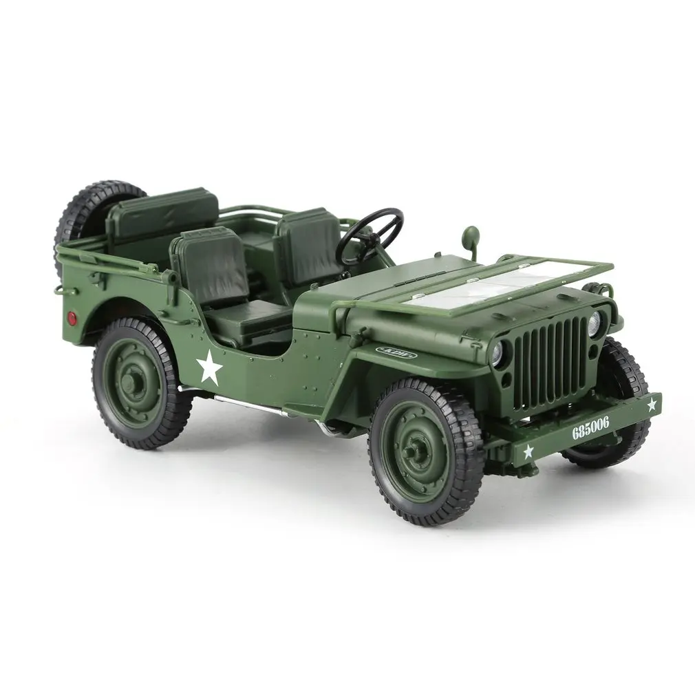 Сплав литья под давлением 1:18 для джипа Военная тактика модель грузового