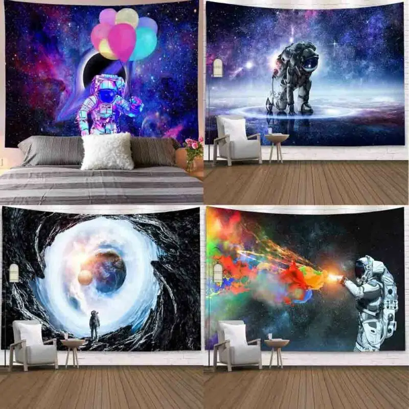 

Astronaut Beer Wall Hanging Tapestry Psychedelic Bedroom Home Decoration