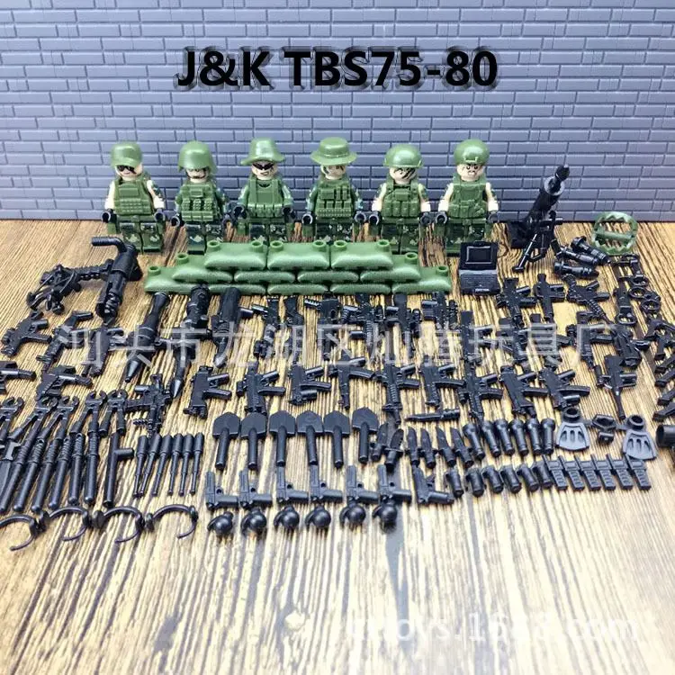 6 шт. Современные Военные WW2 солдатские военные Сват джунгли лабиринт мини сенсы