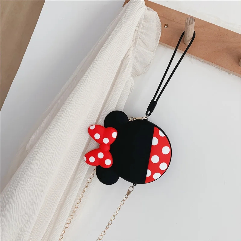 Кавайная мини сумка через плечо с мультяшным силикагелем на молнии ведро модный