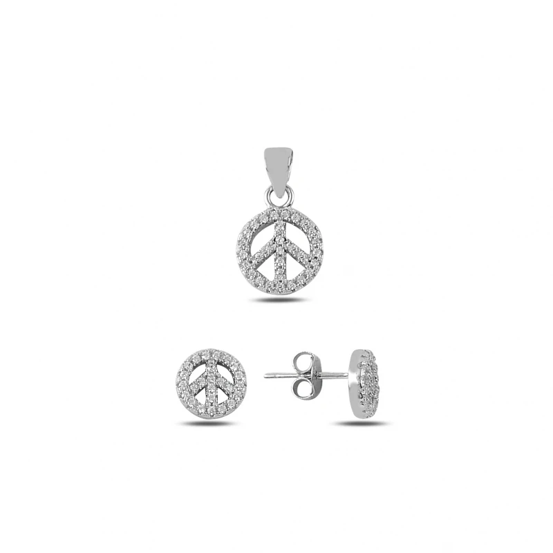 

Silverlina рафинированного серебра циркона камень мира набор знаков