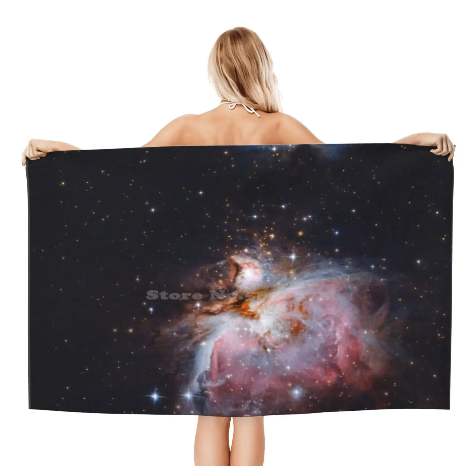 Банное полотенце из микрофибры The Great Nebula пляжное космос для астрономии и науки