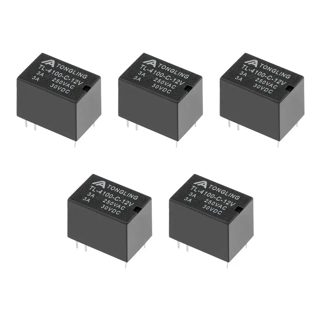 5 шт. TL-4100-C-12V DC 12V Катушка SPDT 6 Pin PCB электромагнитный Мощность реле NO + NC |