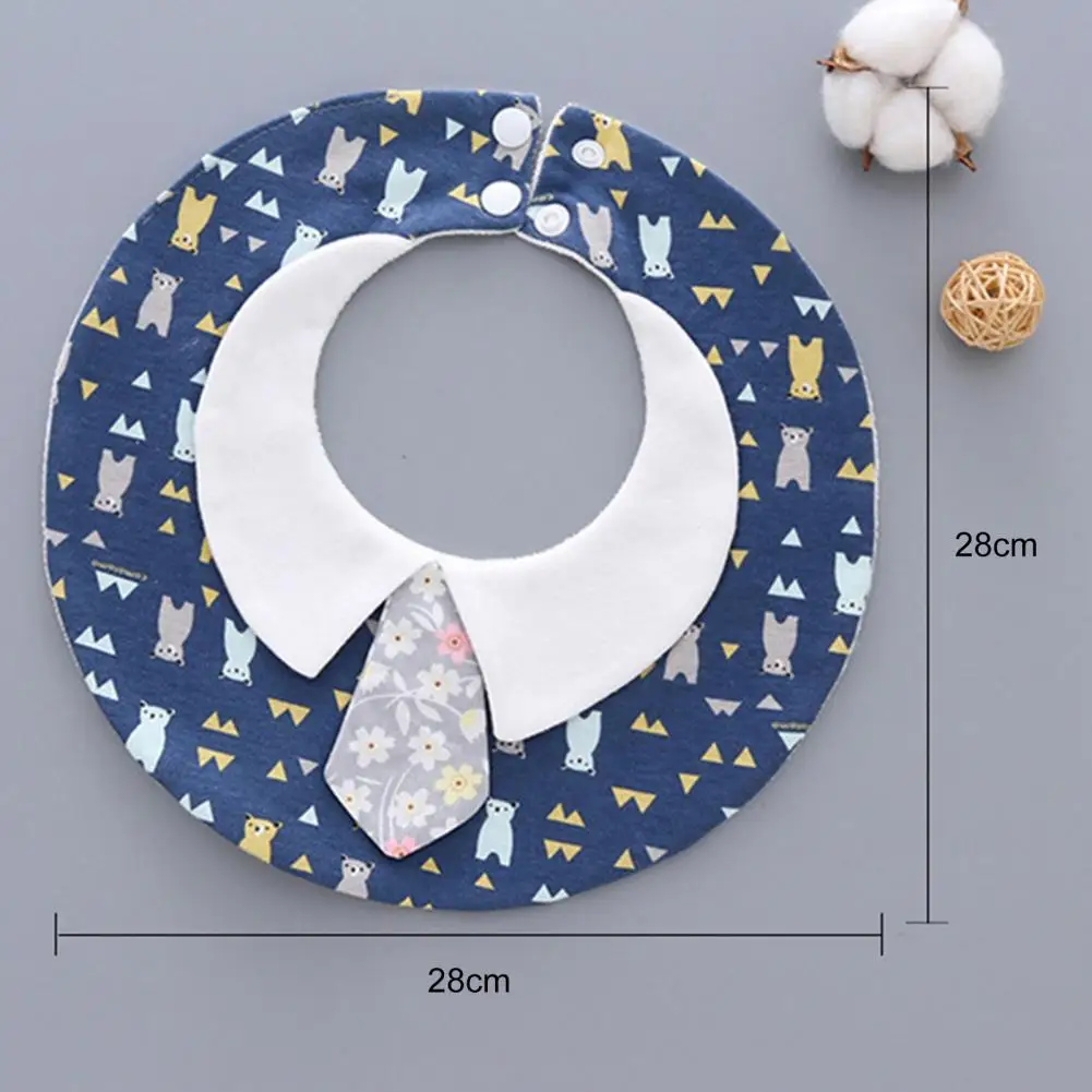 Toalla de Saliva infantil, babero de beb&eacute; con dise&ntilde;o de cuello, transpirable, decorativo, bonito estampado, toalla de Saliva para comedor-5