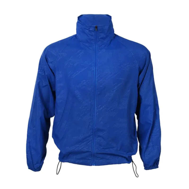 Outdoor Unisex Cycling Running Waterproof Windproof Jacket Rain Coat -Royal Blue L | Спорт и развлечения