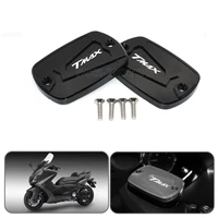 new cnc aluminum red motorcycle brake fluid fuel reservoir tank cap cover for yamaha t max 500 tmax 500 tmax 530