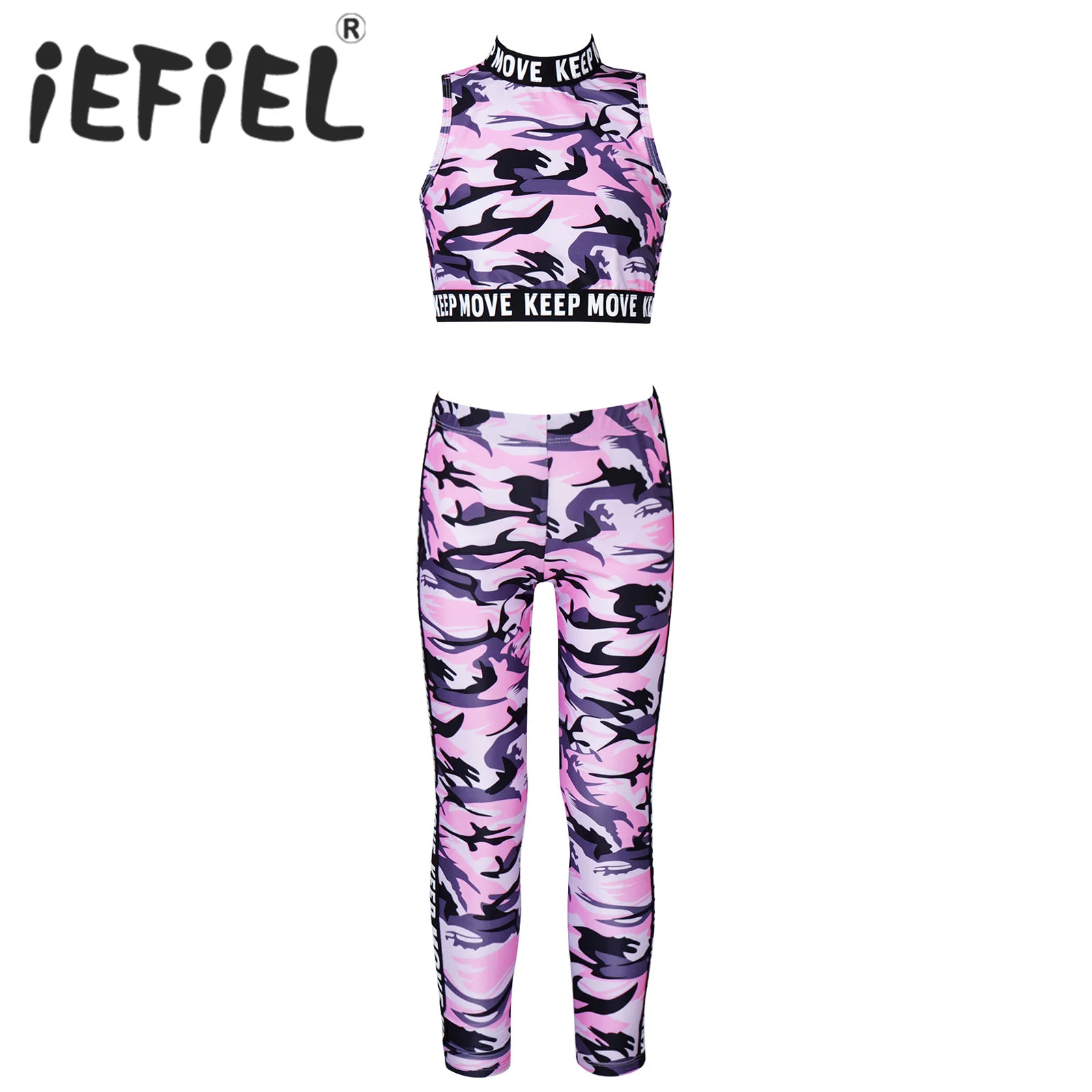 Детская одежда для сценического танца девочек эластичный Топ без рукавов