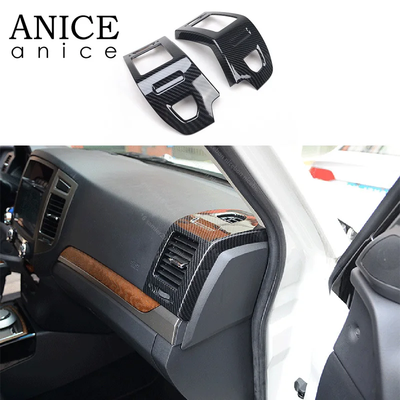 Подходит для Mitsubishi PAJERO 2007 2019 2 шт. углеродное волокно цветной кондиционер