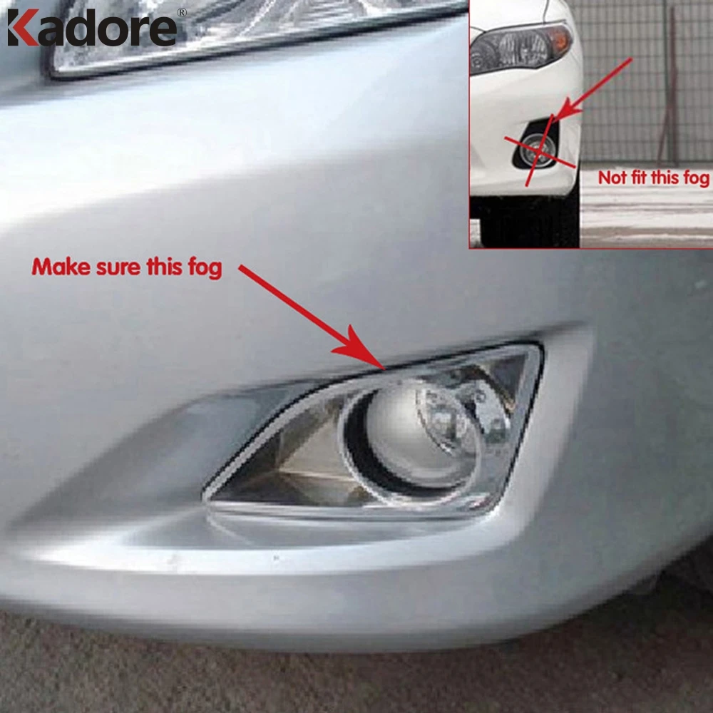 

Накладка на переднюю противотумансветильник фару для Toyota corolla 2008, 2009, 2010, 2011, хромированная рамка из АБС-пластика, аксессуары для стайлинга автомобилей