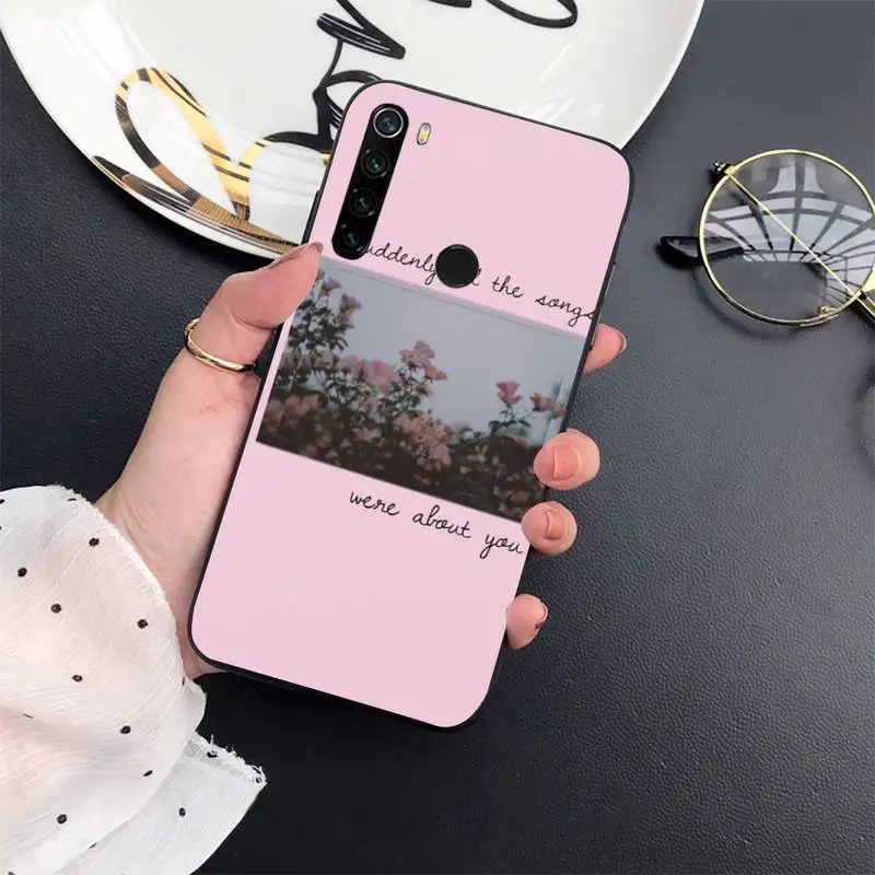 

Aesthetics songs lyrics Phone Case For Xiaomi Redmi 7 8 9t a3Pro 9se k20 mi8 max3 lite 9 note 9s 10 pro Shell Cover Funda