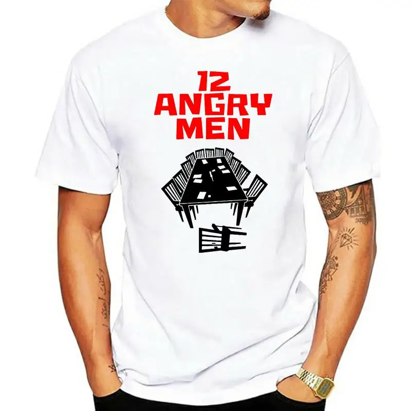 

12 angry men V3 movie poster 1957 DTG T-SHIRT WHITE all sizes S-5XL