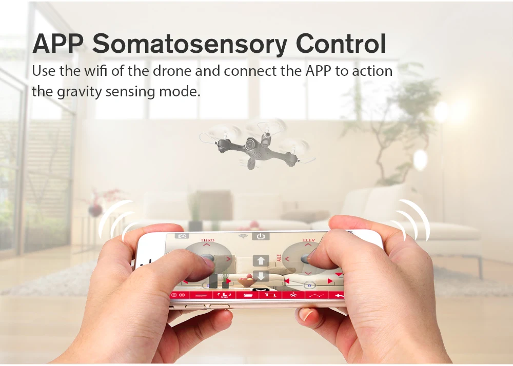 SYMA X23W Квадрокоптер FPV Wifi в режиме реального времени Трансмиссия безголовая модель RC вертолет мини-Дрон с Вертолет камеры