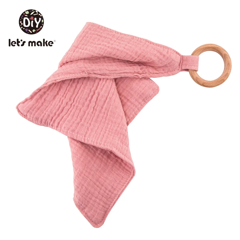 ring bib pink Давайте сделаем деревянный зубопрорезыватель соски зажимы цепь держатель для соски слюни нагрудники животное Дерево грызун 1 шт. Подарочная коробка Детские Прорезыватели - Цвет: ring bib pink