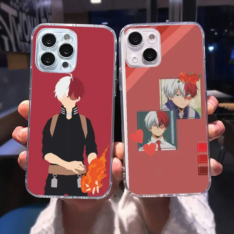 

Anime My Hero Academia deku bakugou Boku Phone Case for iphone 13 12 11 pro max mini 6 6s 7 8 plus SE2020 X XR XS shell coque