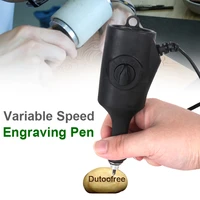 dutoofree variable speed electric engraver engraving carving pen plotter machine chisel tips on metal wood plastic ceramics