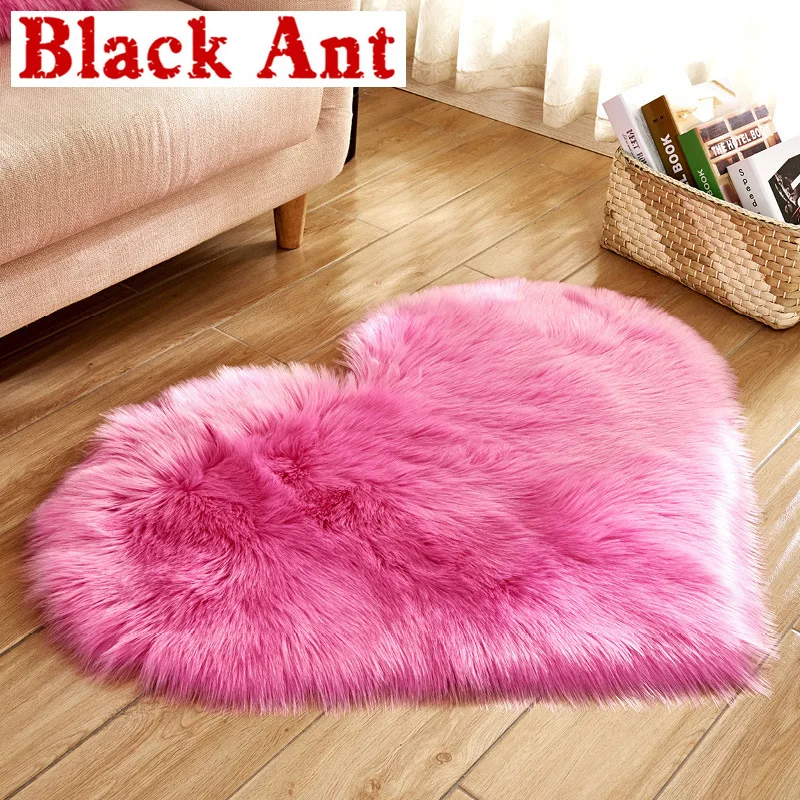 Любовь Имитация шерсти коврик матрас одеяло плюшевый гостиная Придверный пол