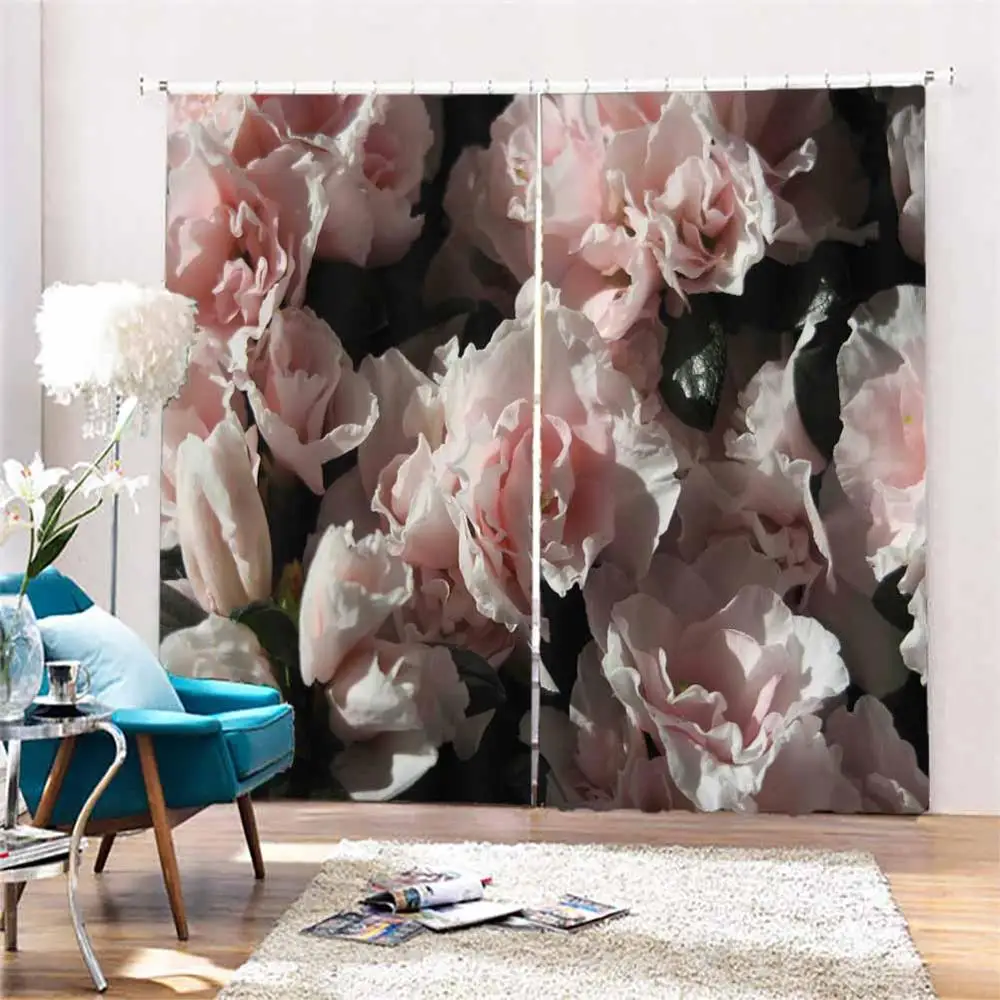 

Custom 3D Blackout Curtains Forest landscape Blackout 3D Curtains for Living Room Hotel Home Room Curtain Modern Window