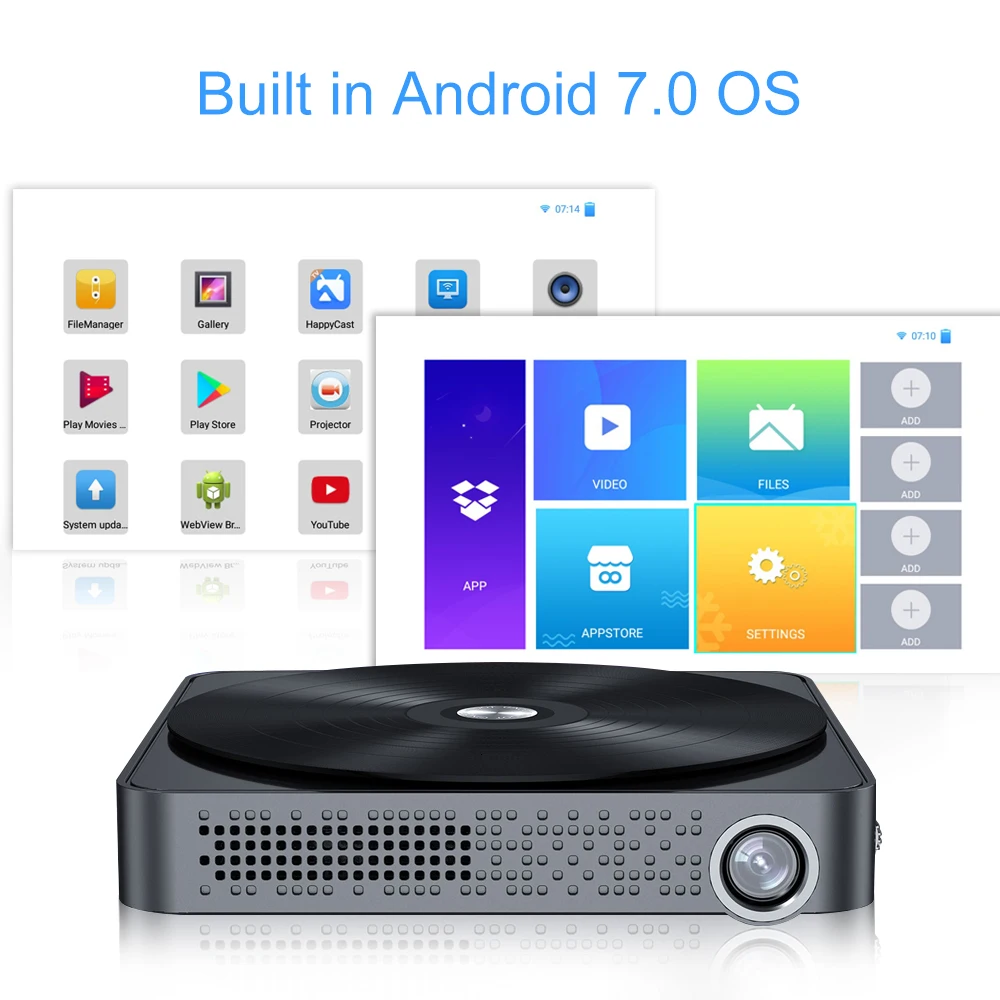 TouYinger S10 DLP мини проектор Android 7 0 карман Портативный Поддержка 4K AC3 WI FI Bluetooth для дома