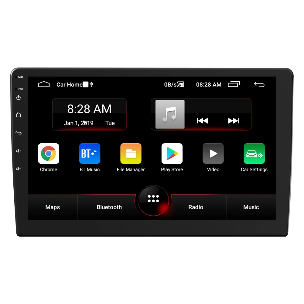 Прочный автомобильный Радио 10 дюймов IPS экран двойной DIN GPS навигация Bluetooth