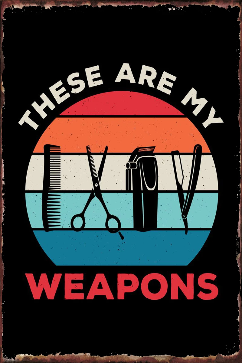 

Funny Barber Room Decoration Retro Vintage Metal Sign Tin Sign Tin Plates Wall Decor For Art Man Cave Cafe Pub Home Club