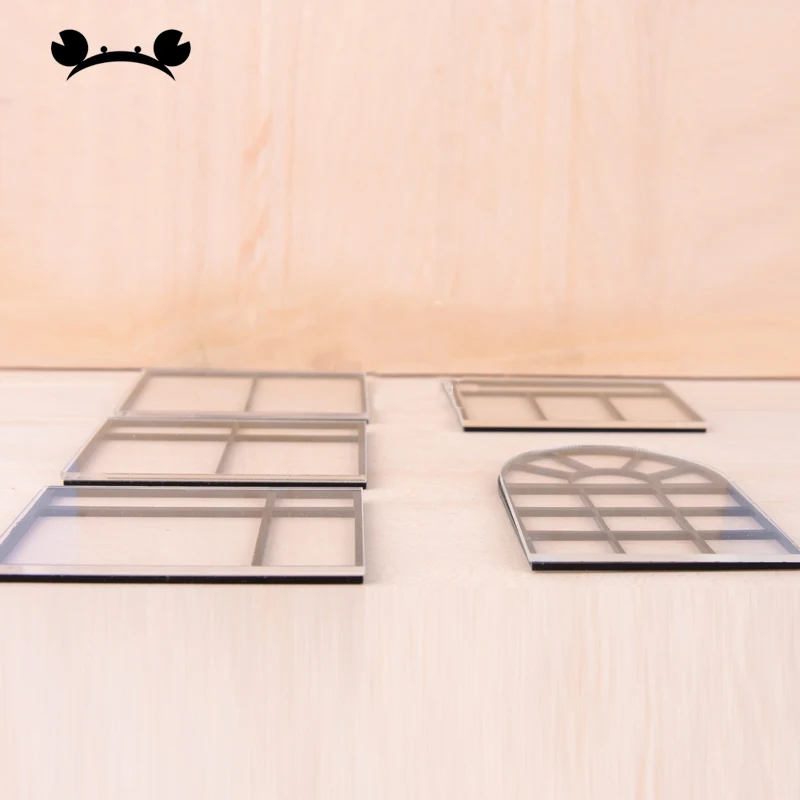 Новая миниатюрная сетка из акрилового материала 3 шт. масштаб 1:25 модель окон для