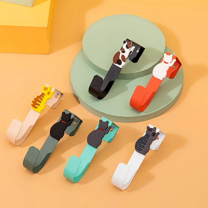 

Креативные крючки в форме кошки, вешалка для двери, крючки за задней стенкой двери, нержавеющие Крючки за дверью, креативная металлическая р...