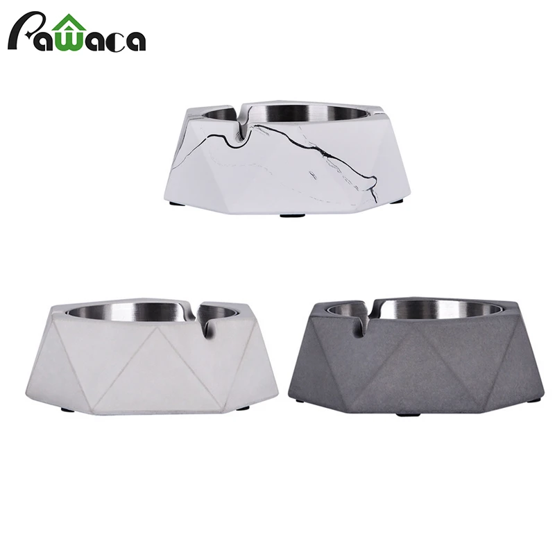 Творческие переносные пепельницы из нержавеющей стали в стиле ретро круглые для