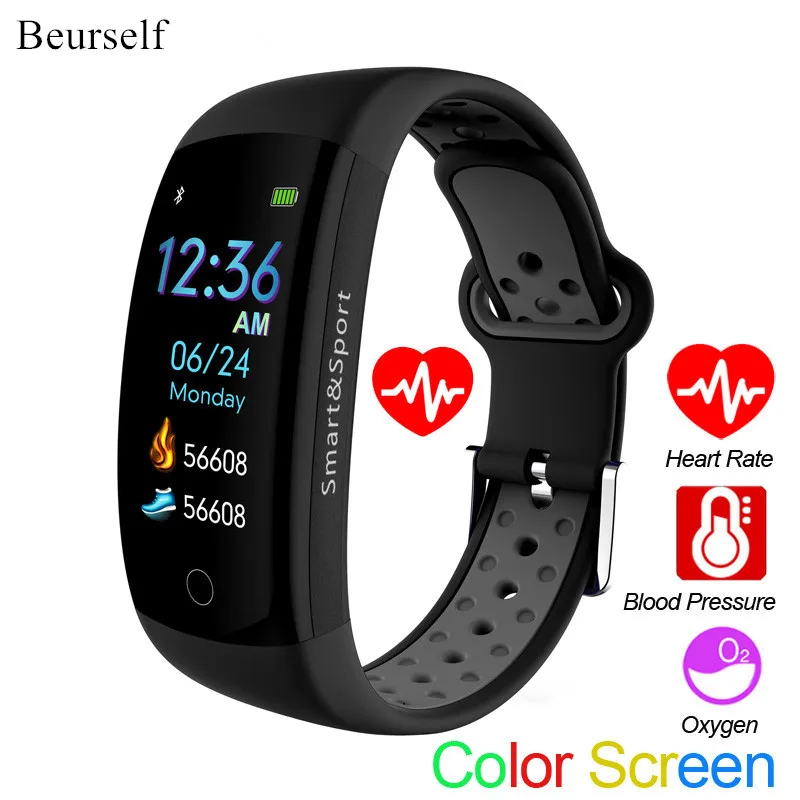 

Спортивный смарт-браслет Q6S, женские водонепроницаемые Смарт-часы с пульсометром, Bluetooth, напоминанием о звонках, мужские часы с фитнес-треке...