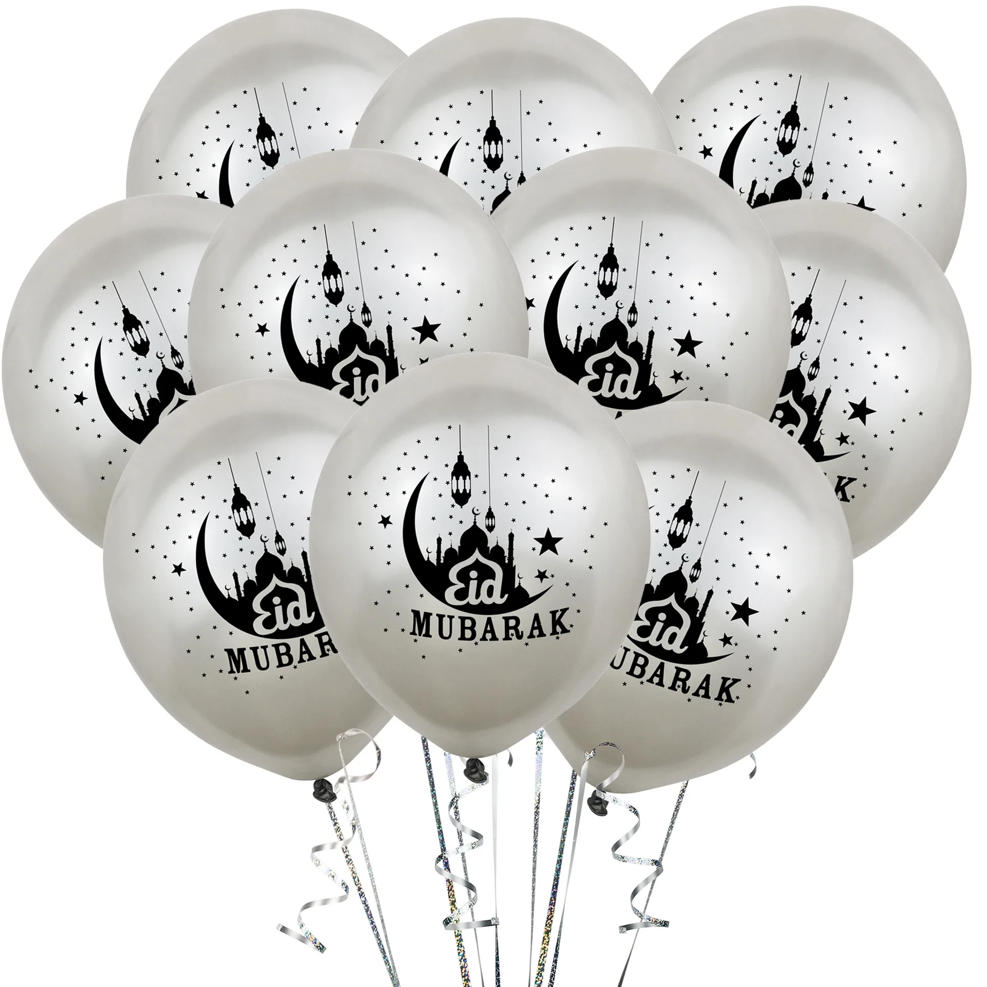 10 шт. Eid Mubarak воздушные шары RamadanDecorations мусульманский Iftar латексные гелий Air Ball