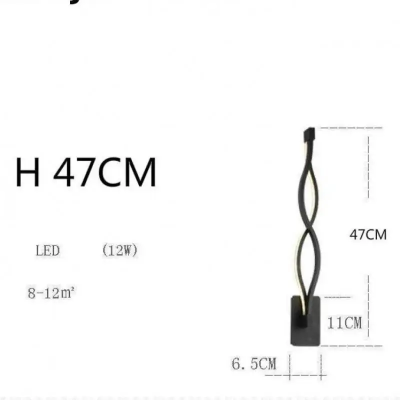 Современная алюминиевая светодиодная настенная лампа для спальни настенное бра