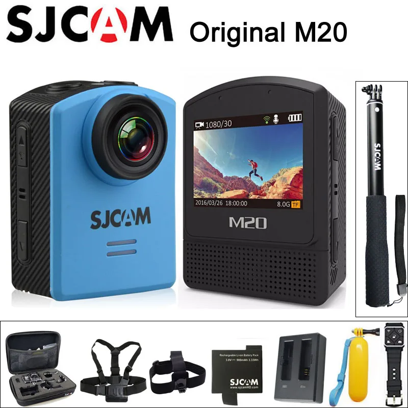 Оригинальная Спортивная Экшн-камера SJCAM M20, подводная, 4 K, Wifi, гироскоп, мини видеокамера, 2160P HD, 16 МП, водонепроницаемая Спортивная DV камера