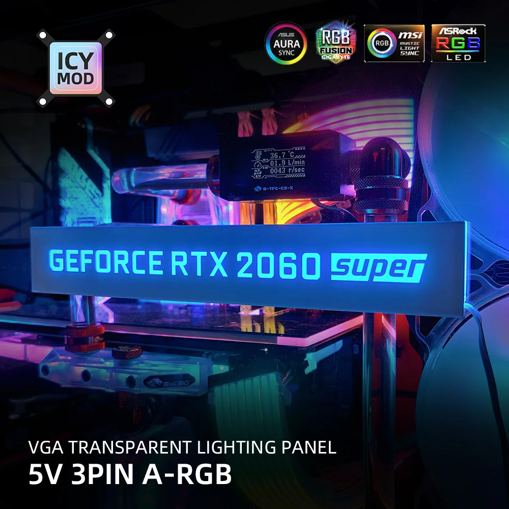 Боковая панель RGB GPU настраиваемая A-RGB VGA декоративная крышка видеокарты под заказ