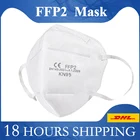 KN95 маска для рта FFP2 защитная маска одноразовая маска для лица антибактериальные антивирусные маски EN149 2001 + A1:2009 сертификация ЕС