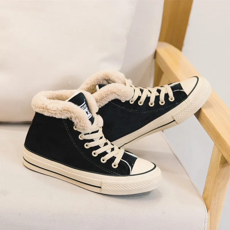 Зимняя обувь; женская замшевая спортивная обувь; женские зимние ботинки для бега; Уличная обувь с хлопчатобумажными стельками; теплые кроссовки; Z02